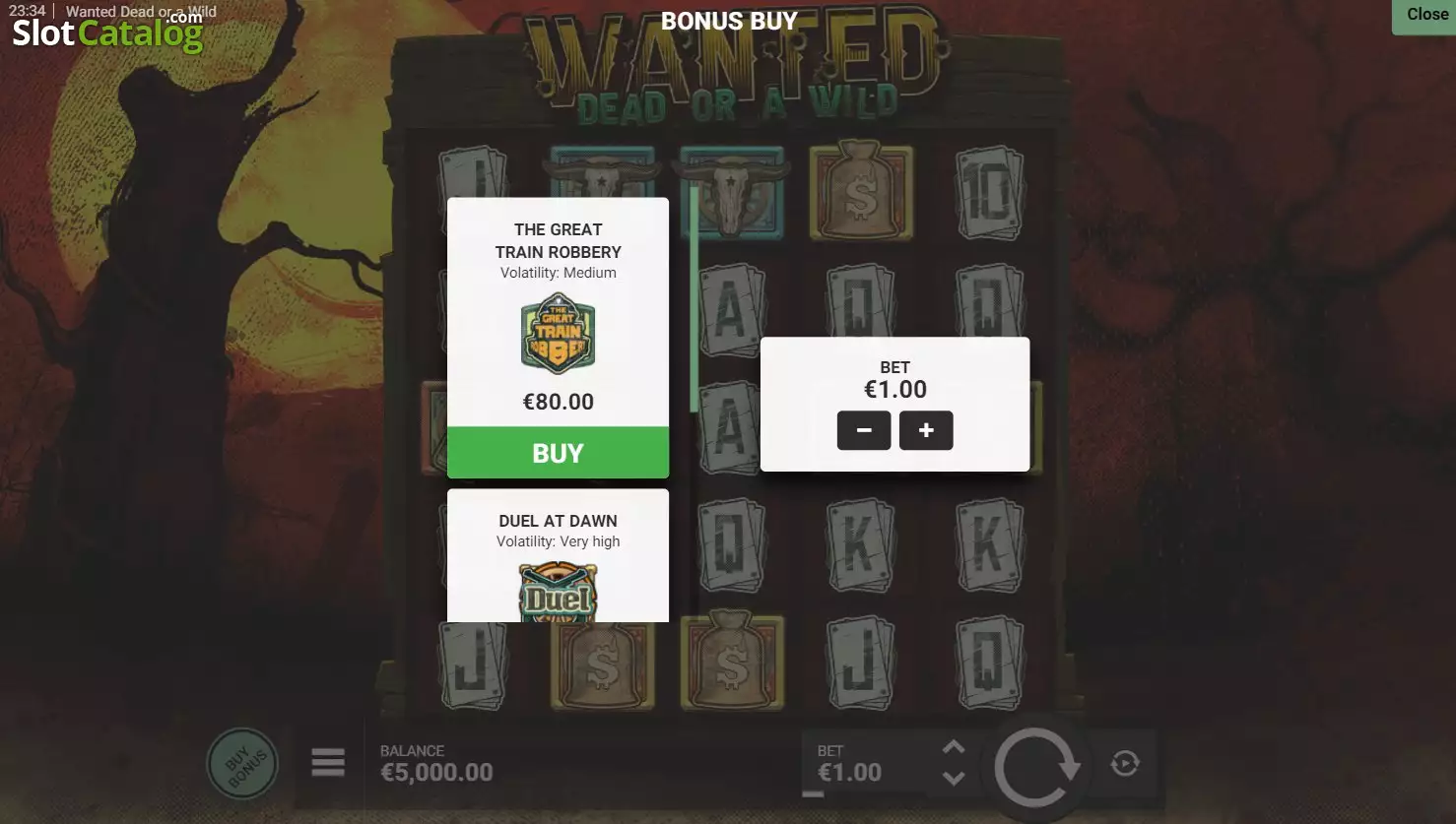 Wanted Dead or a Wild — Big Win
